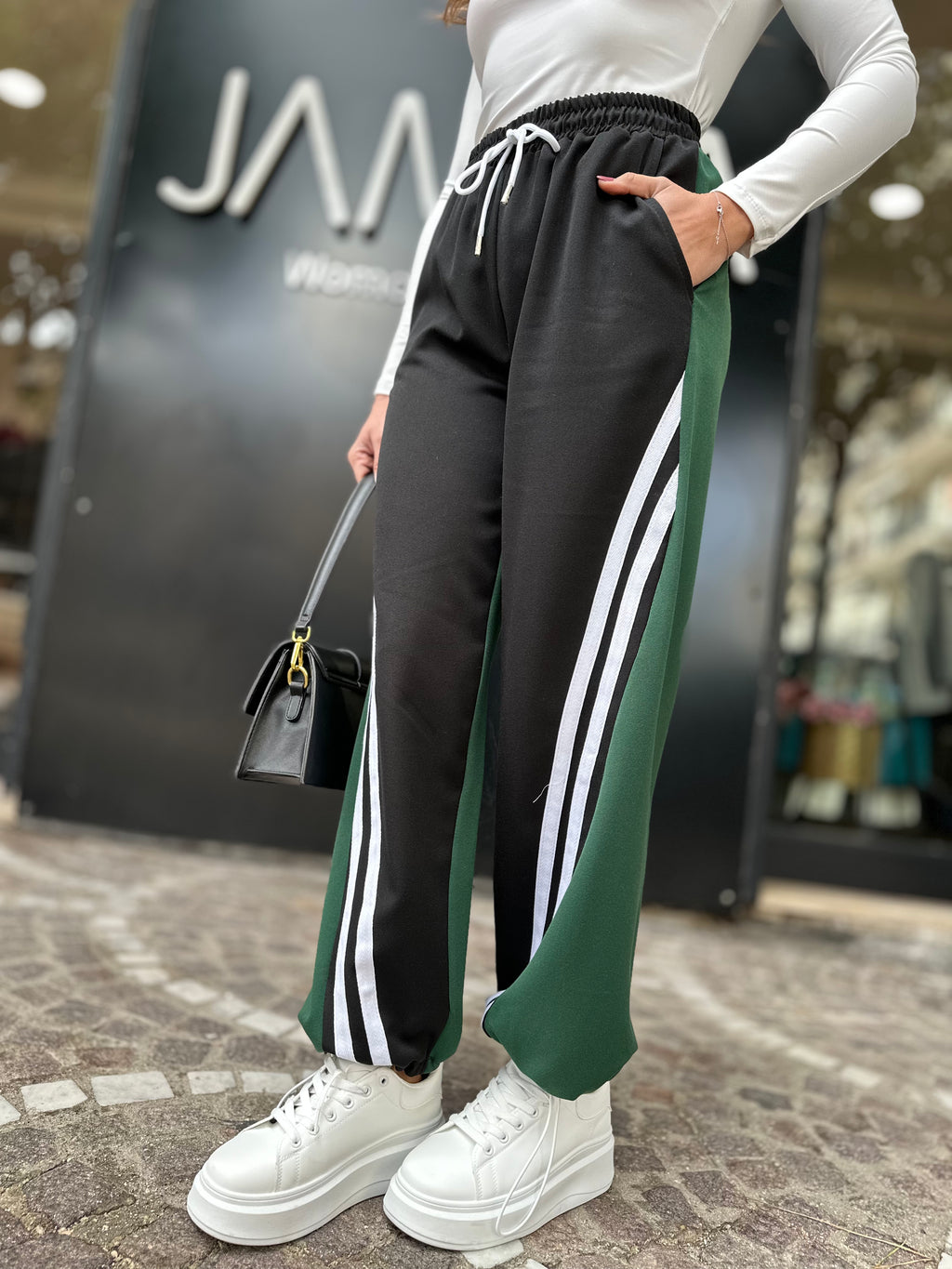 PANTALONE TUTA VERDE