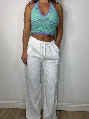 PANTALONE 100% LINO