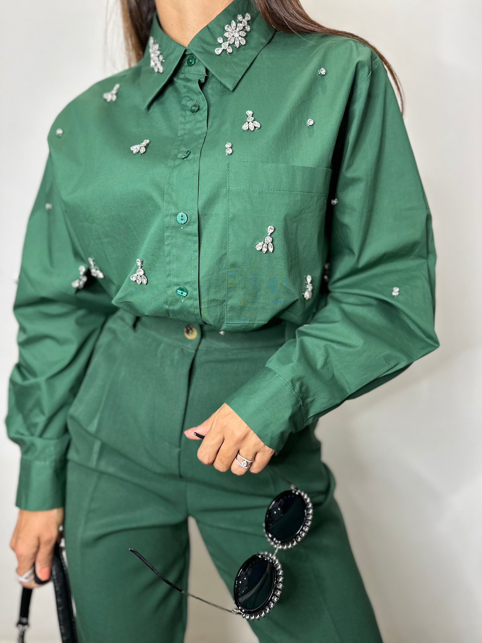 CAMICIA VERDE BOTTIGLIA