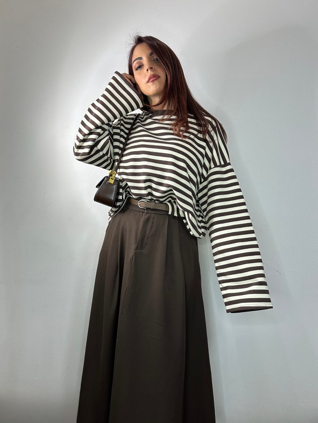 GONNA LUNGA A CAMPANA MARRONE