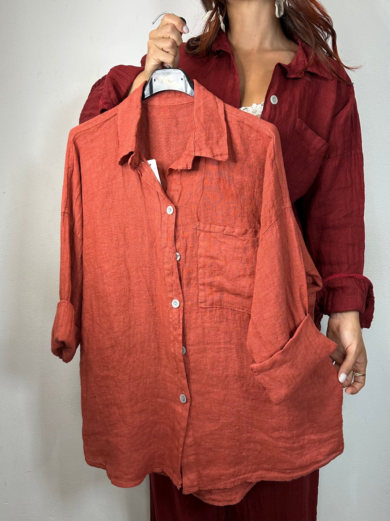 CAMICIA 100% LINO