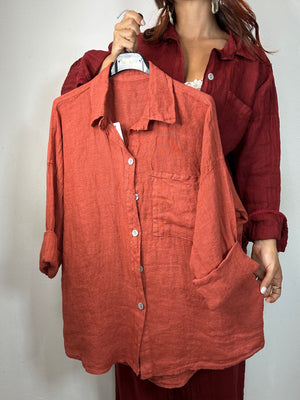 CAMICIA 100% LINO