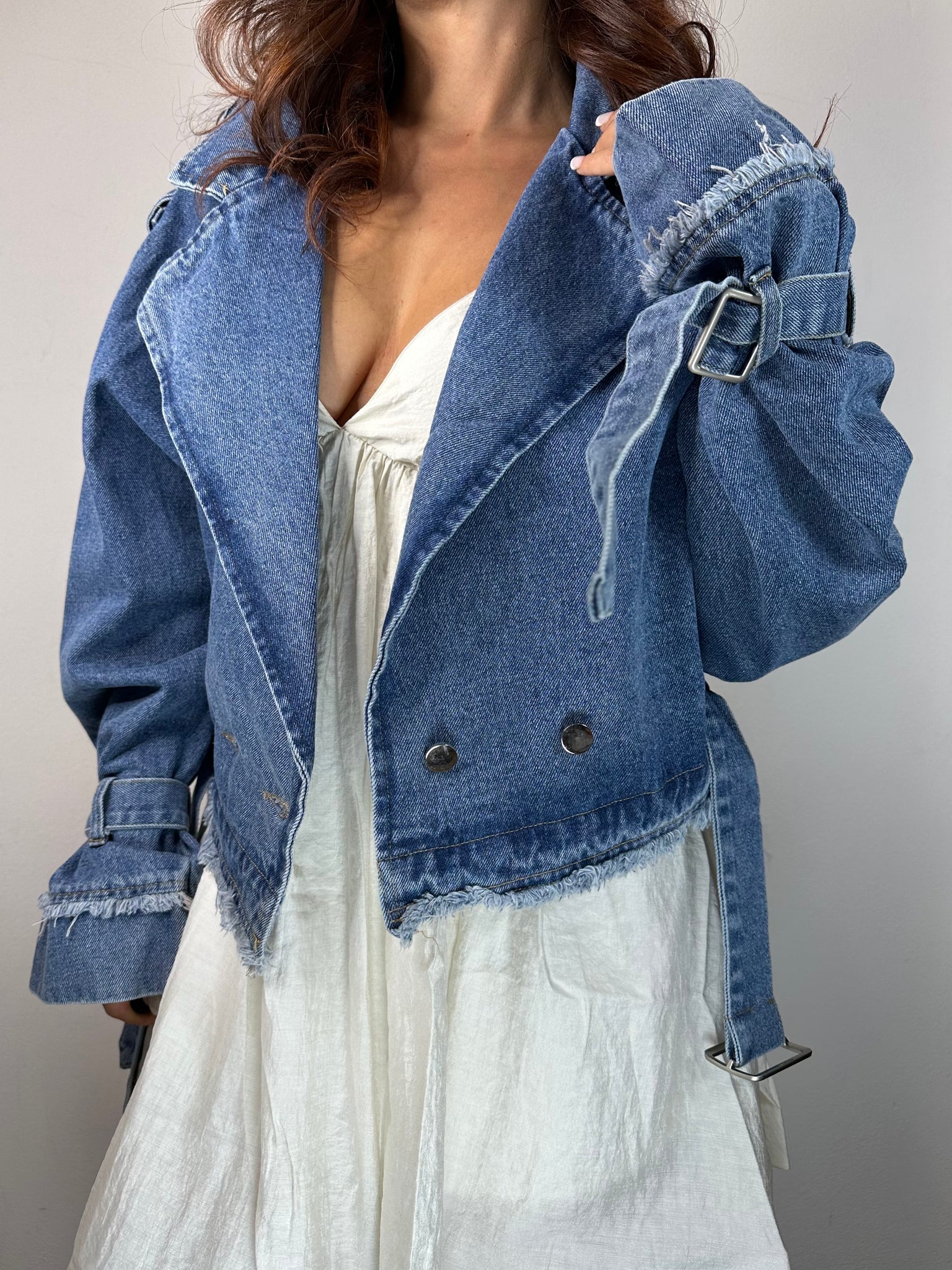 GIUBBINO JEANS SFRANGIATO