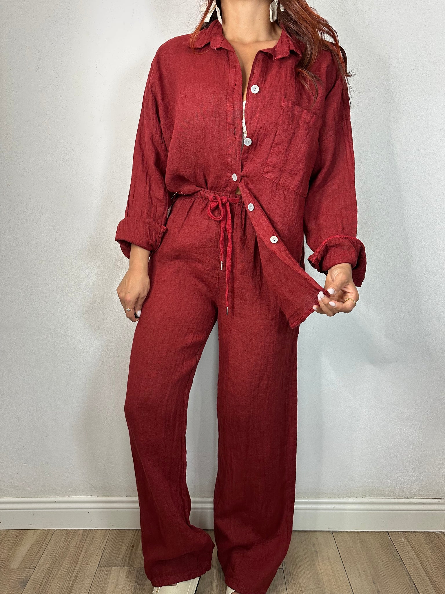 PANTALONE 100% LINO
