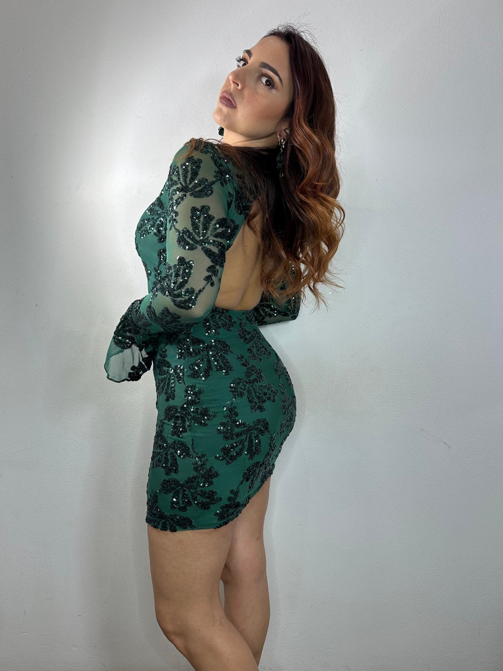 ABITO FIORI DI PAILLETTES