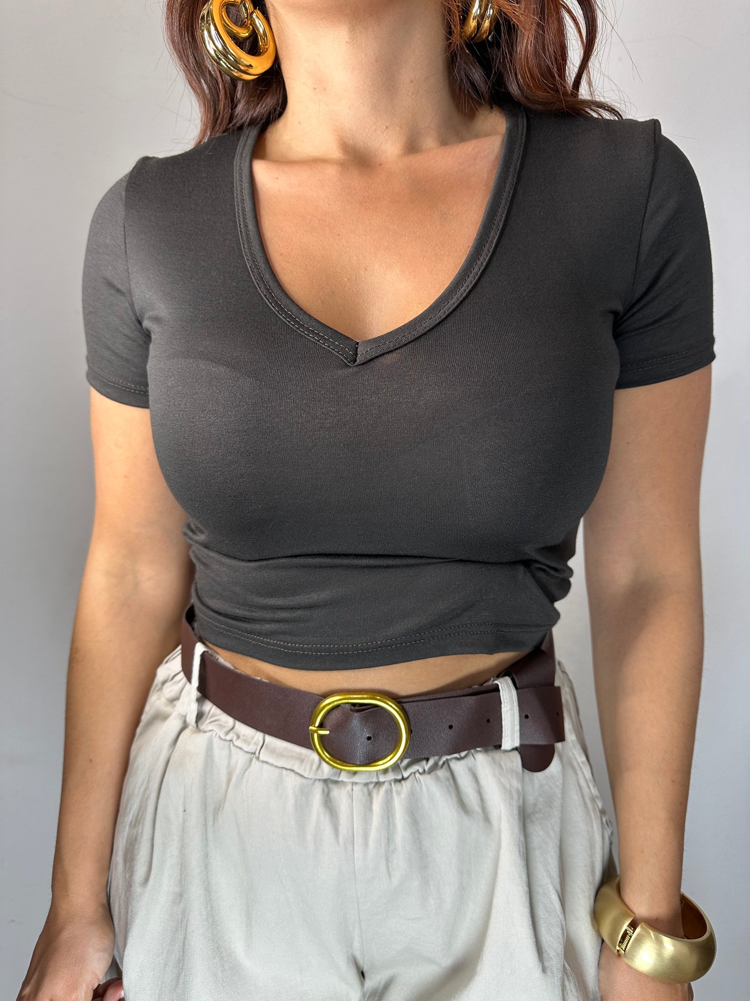 SHIRT CROP SCOLLO A V