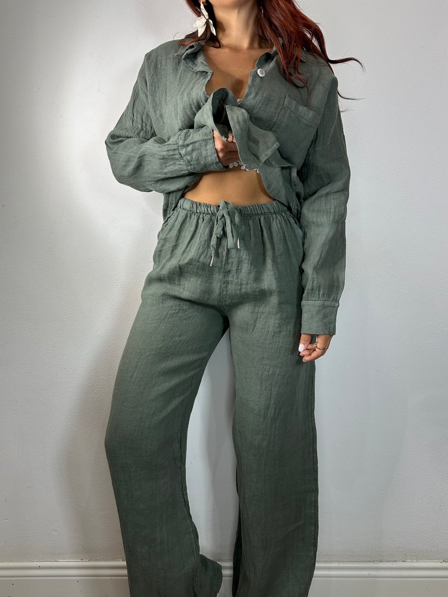 PANTALONE 100% LINO