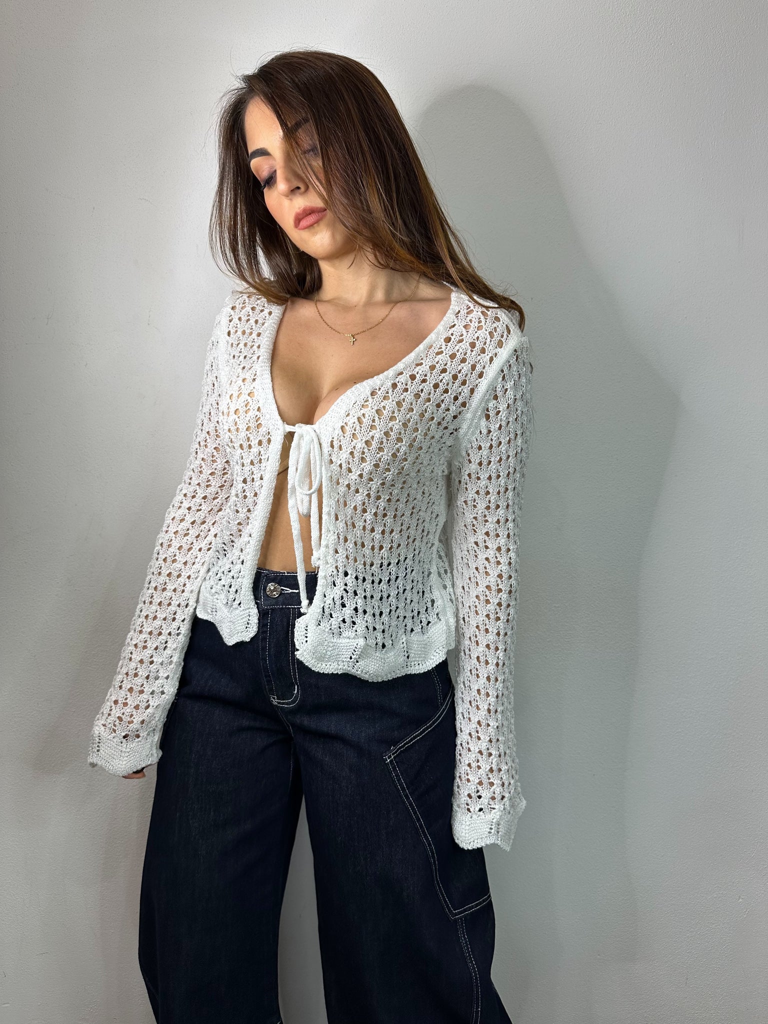 CARDIGAN A UNCINETTO
