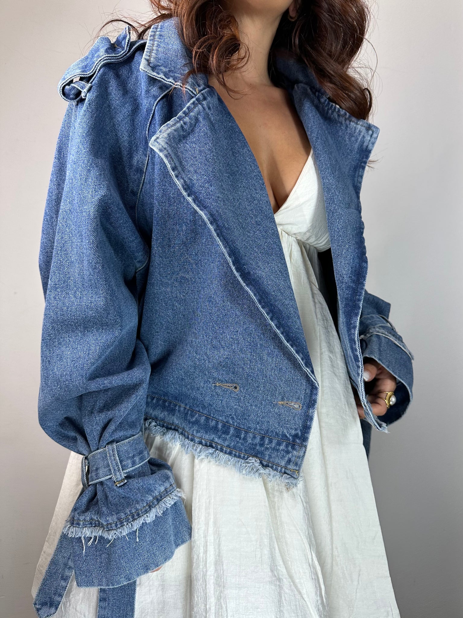 GIUBBINO JEANS SFRANGIATO