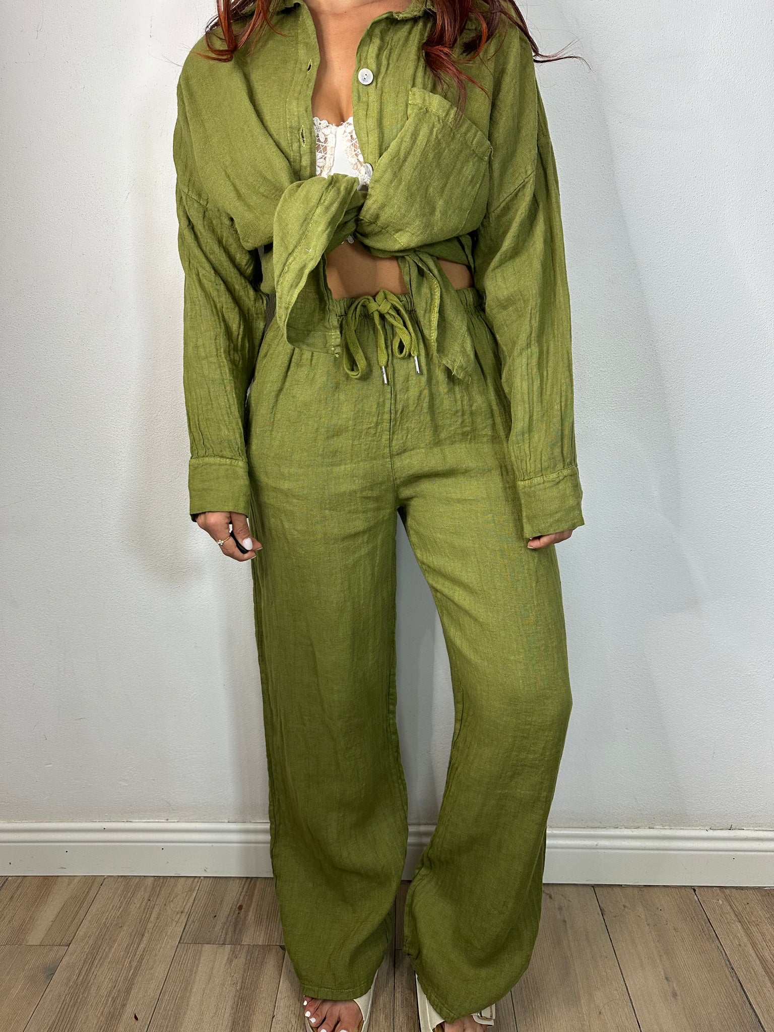 PANTALONE 100% LINO