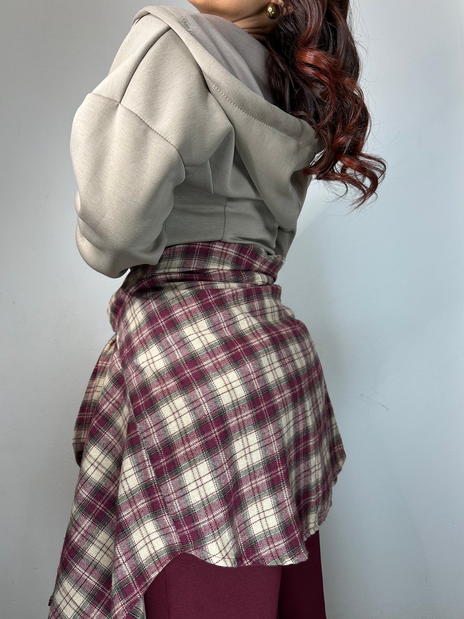 CAMICIA IN PILE QUADRI