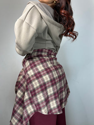 CAMICIA IN PILE QUADRI