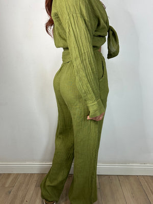 PANTALONE 100% LINO
