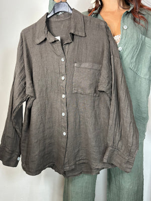 CAMICIA 100% LINO