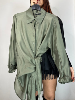 CAMICIA VELATA CON NODINO