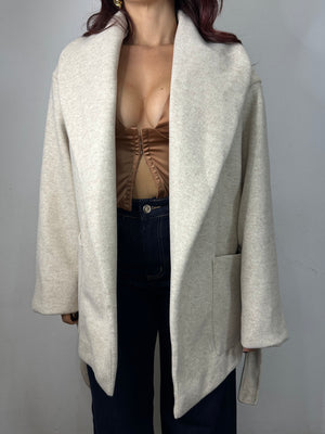 CAPPOTTO BEIGE A VESTAGLIA