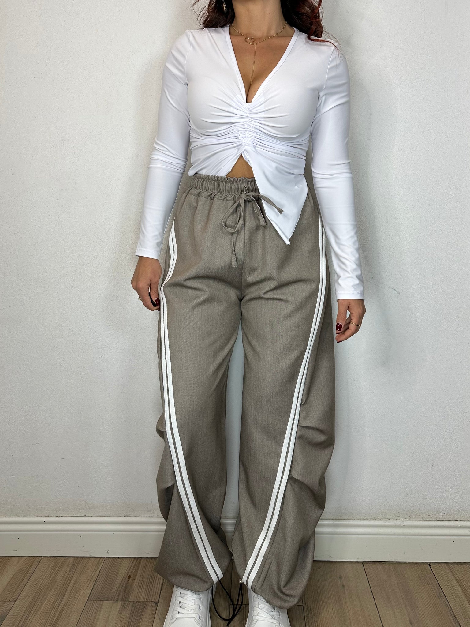 PANTALONE TUTA RIGHE
