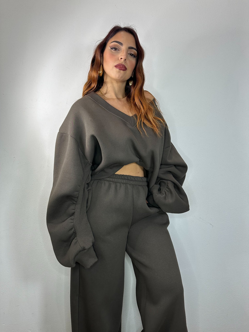 COORDINATO TUTA MARRONE