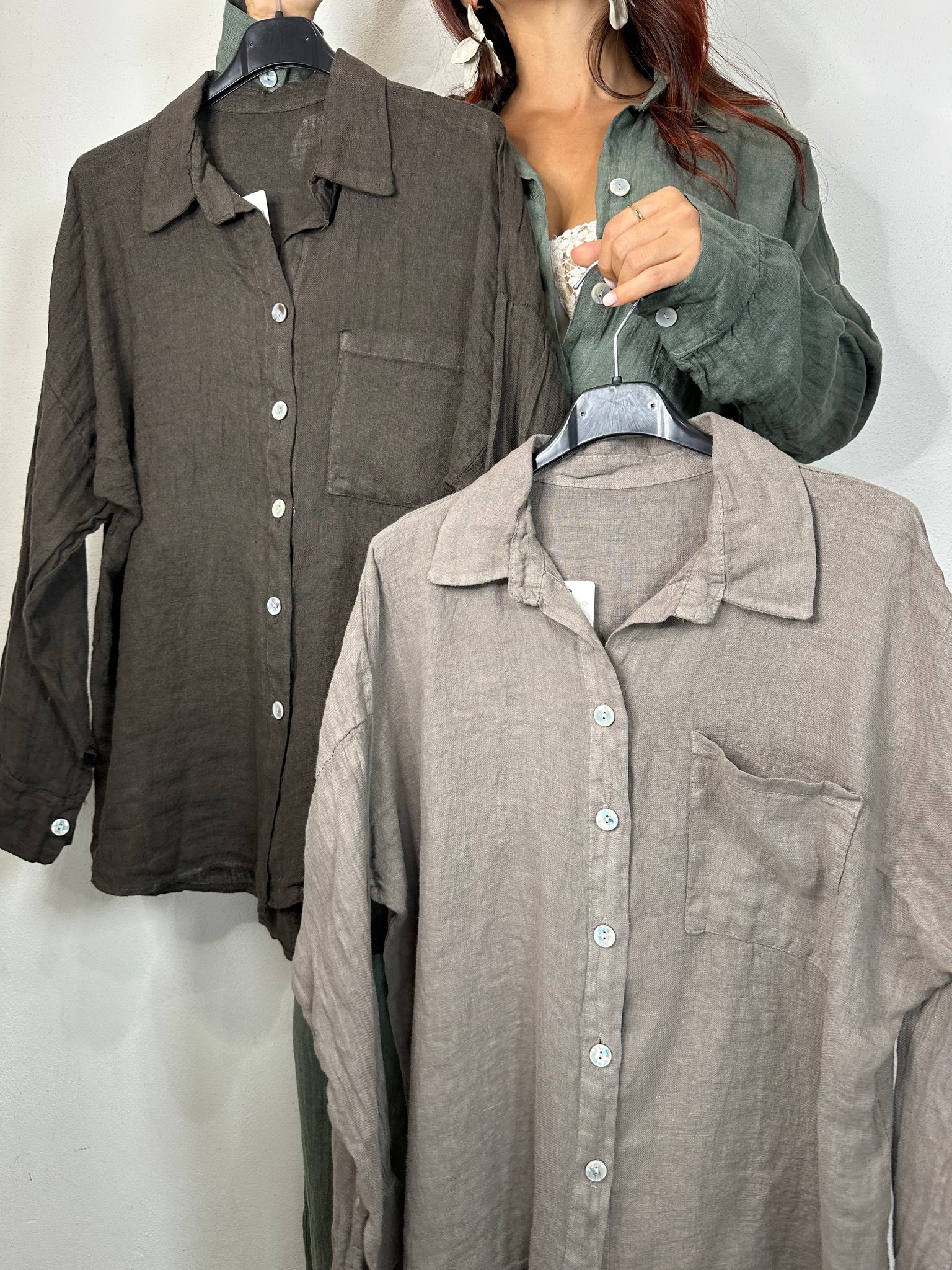 CAMICIA 100% LINO
