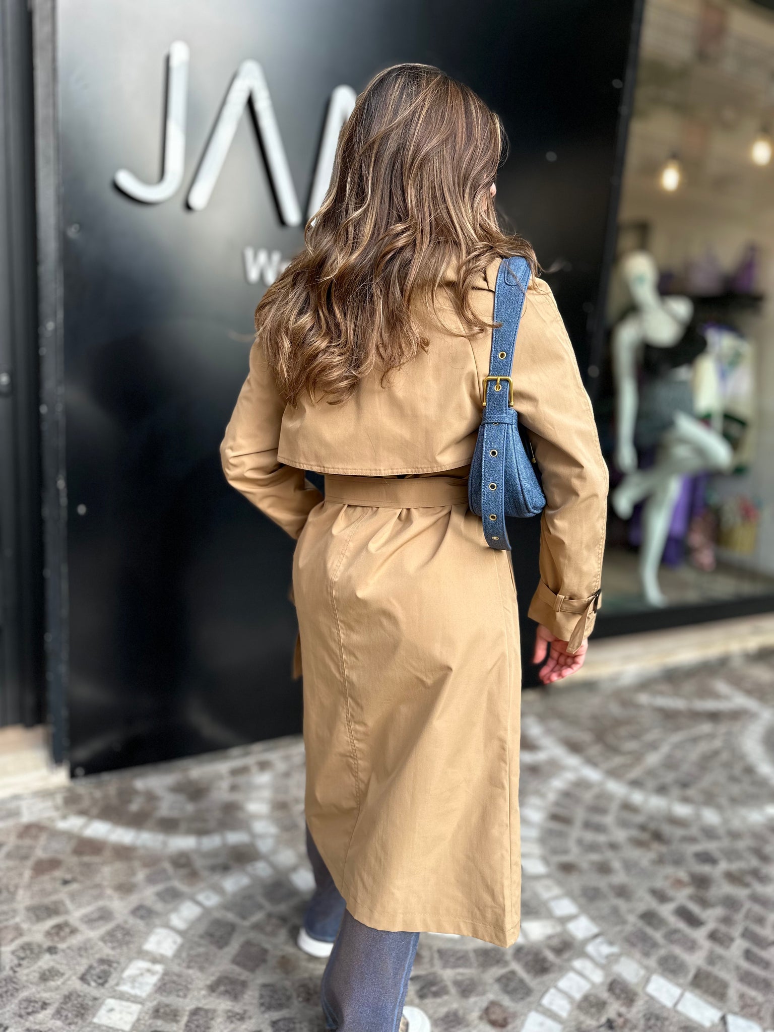 TRENCH CAMEL LUNGO