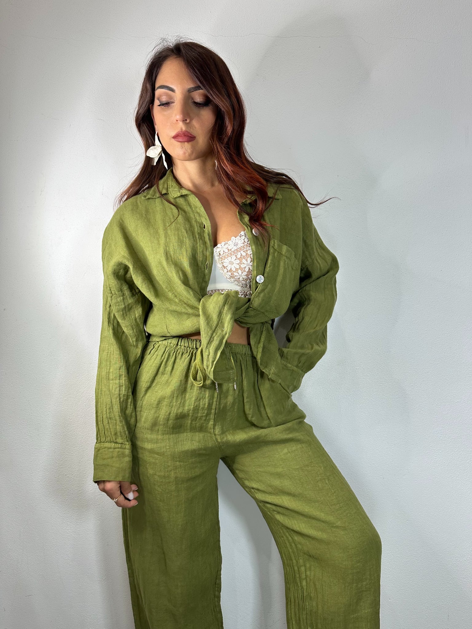 PANTALONE 100% LINO