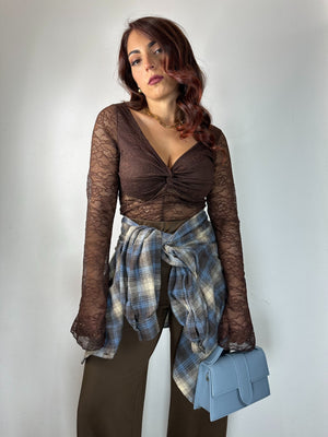 CAMICIA IN PILE QUADRI