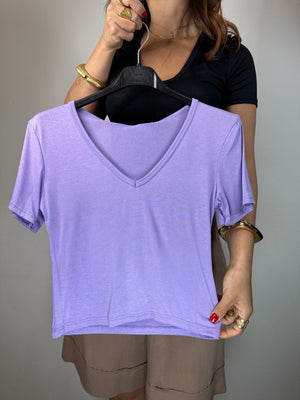 SHIRT CROP SCOLLO A V