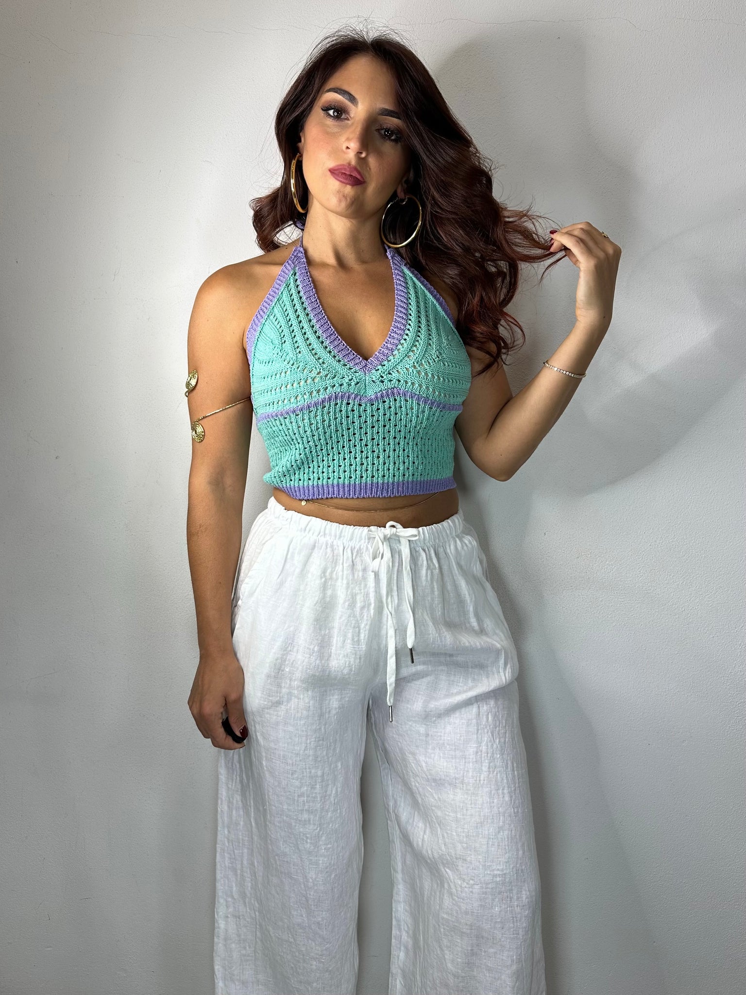 PANTALONE 100% LINO