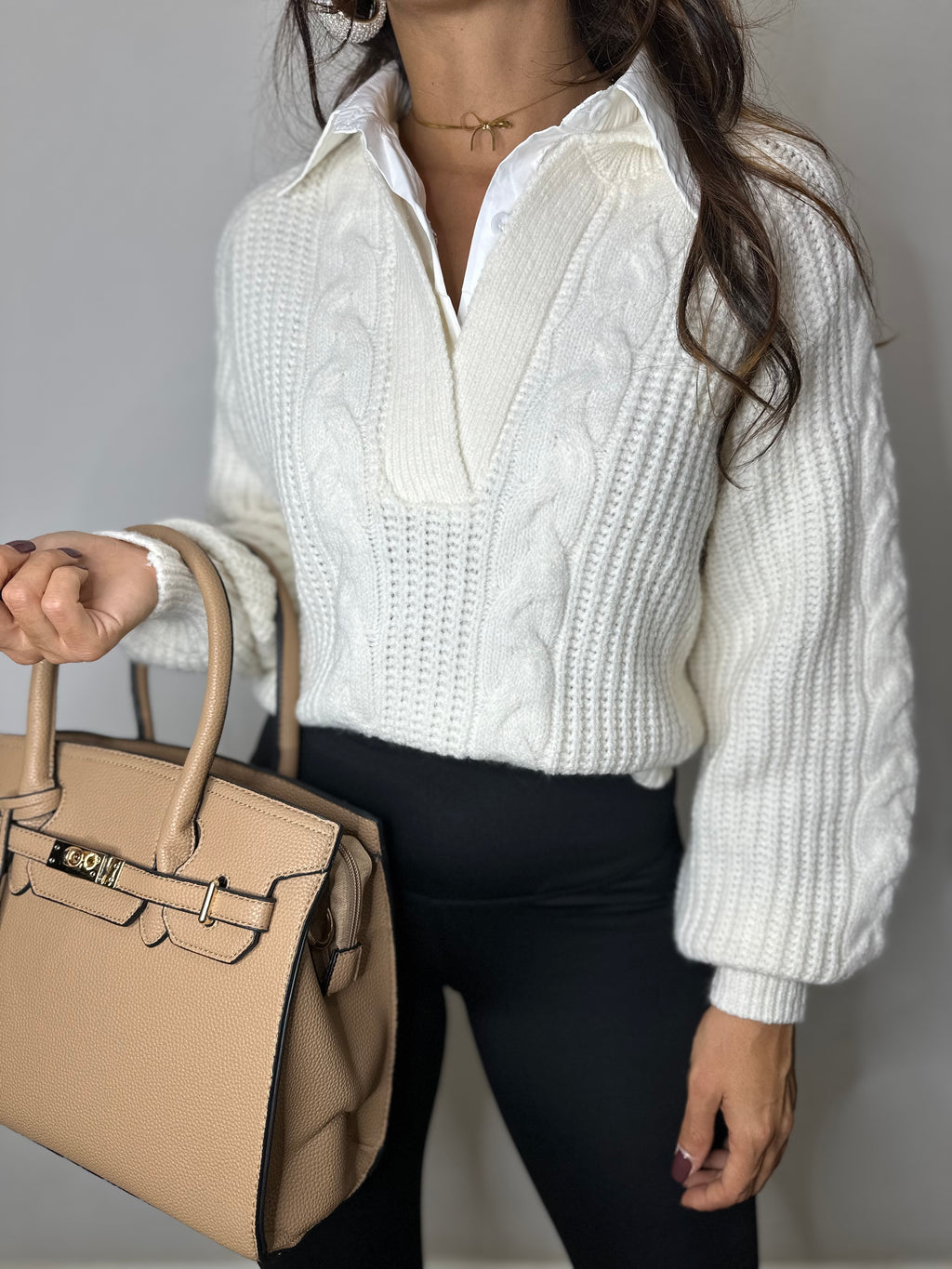 PULL CON CAMICIA