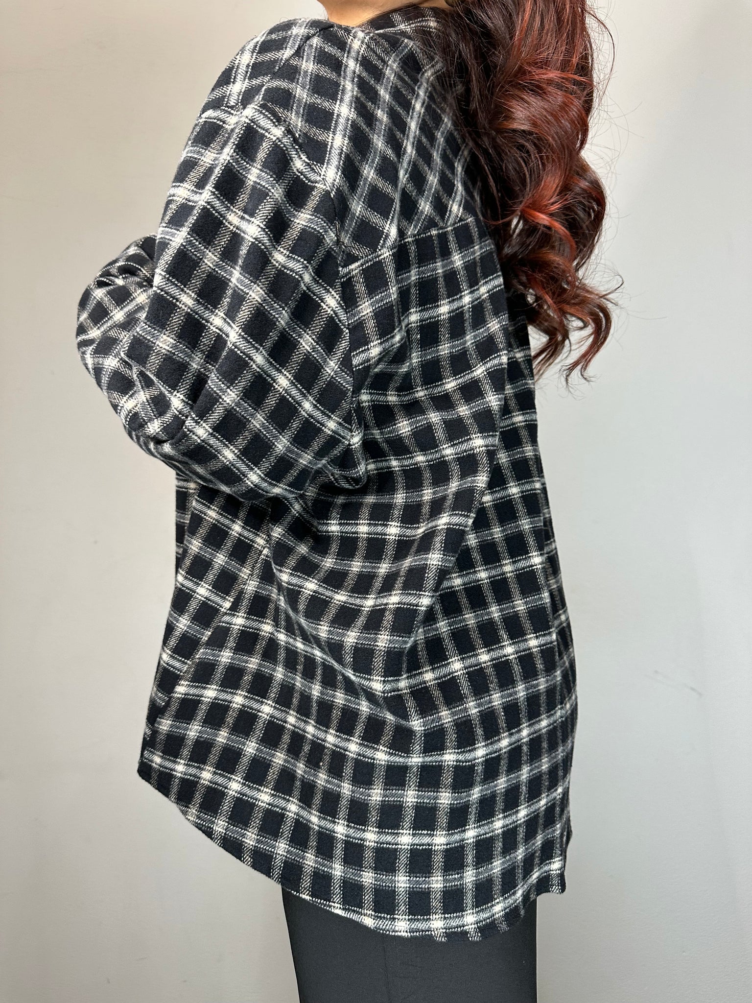 CAMICIA IN PILE QUADRETTI PICCOLI