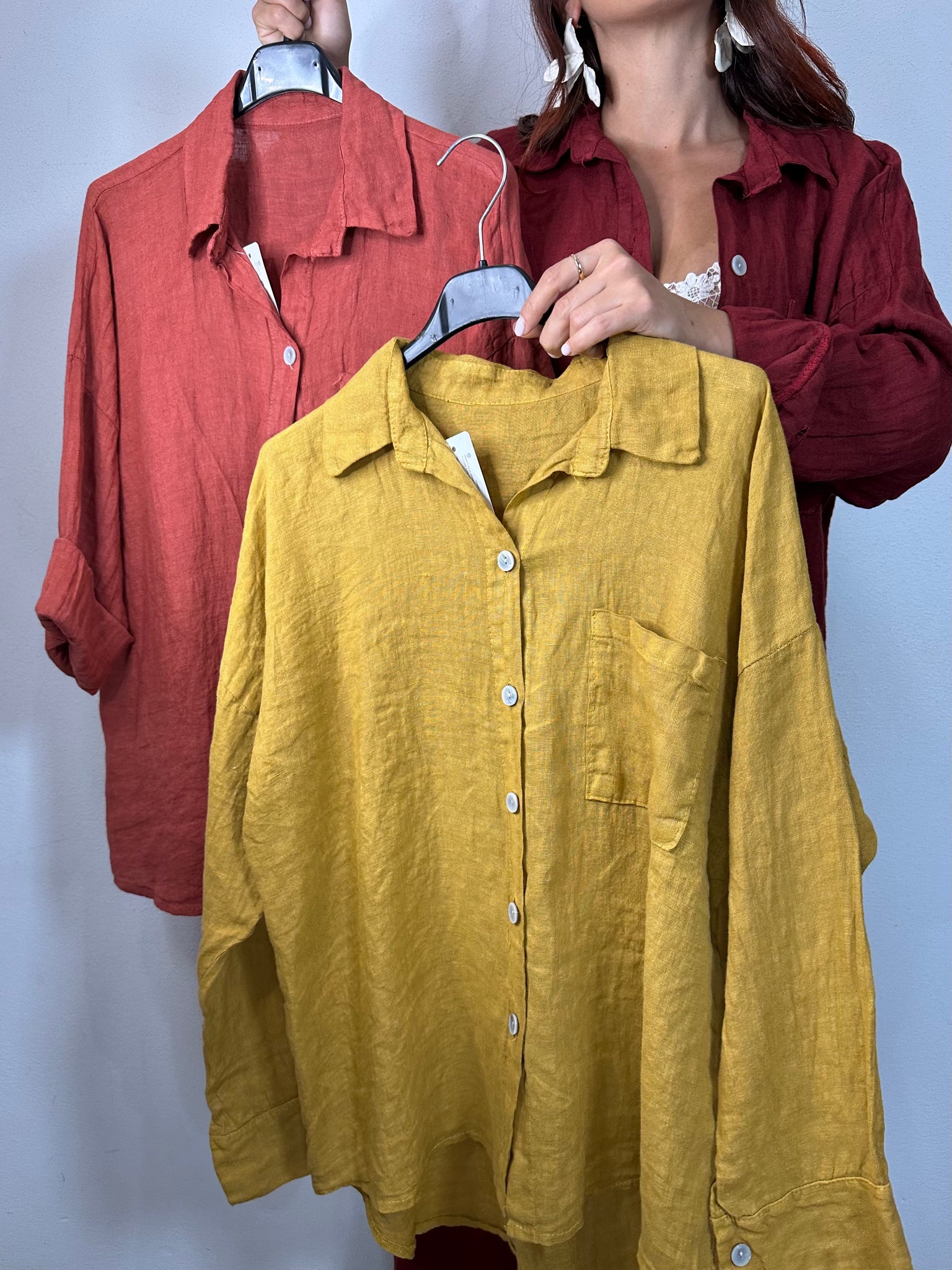 CAMICIA 100% LINO