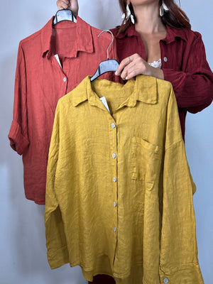 CAMICIA 100% LINO