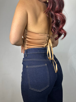 NEW JEANS SCURO CON RISVOLTO