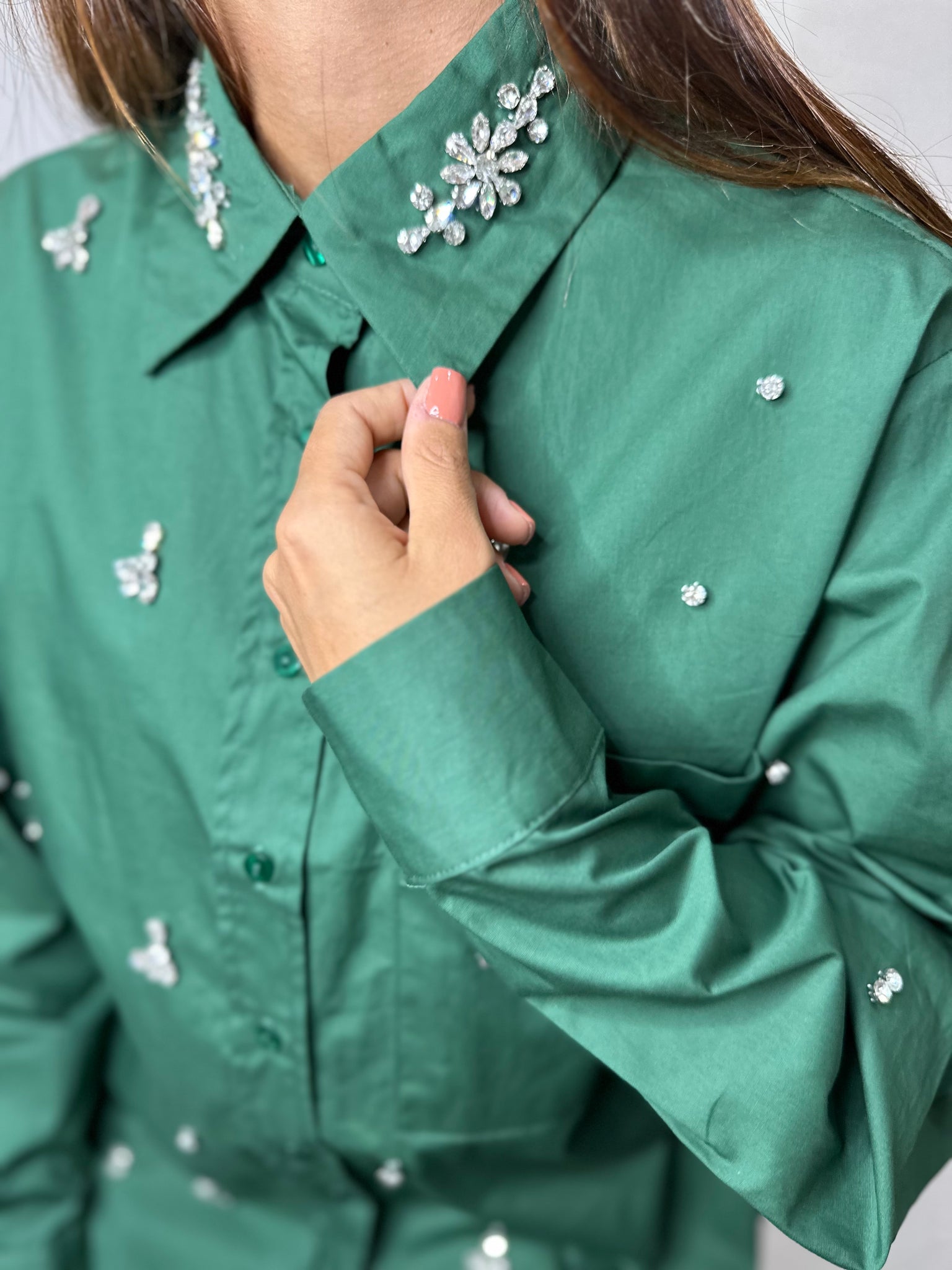 CAMICIA VERDE BOTTIGLIA