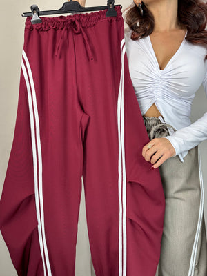 PANTALONE TUTA RIGHE