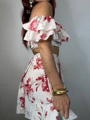 COORDINATO FIORE ROSSO