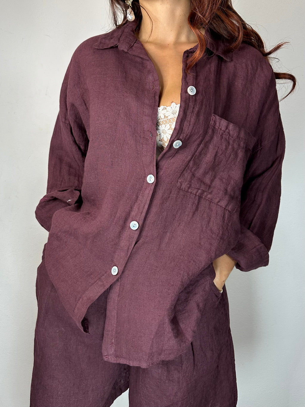 CAMICIA 100% LINO