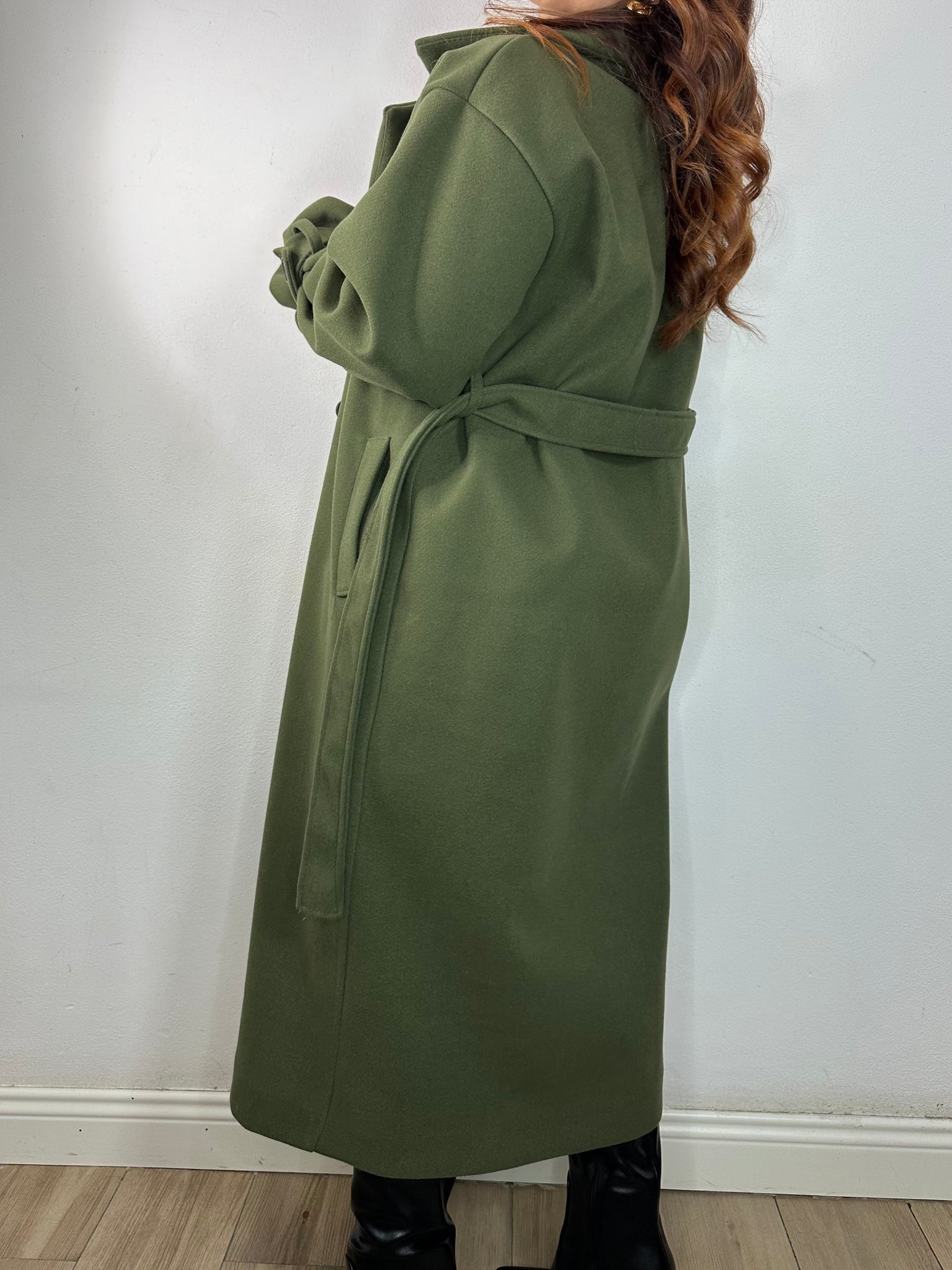 CAPPOTTO A VESTAGLIETTA VERDE MILITARE