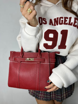 BORSA CUCITURE BIANCHE