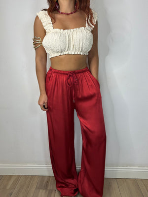 PANTALONE IN SATIN