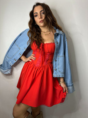 ABITO HEIDI ROSSO