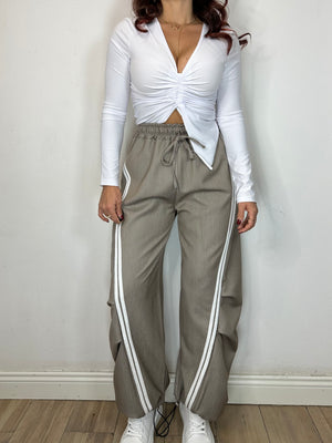 PANTALONE TUTA RIGHE