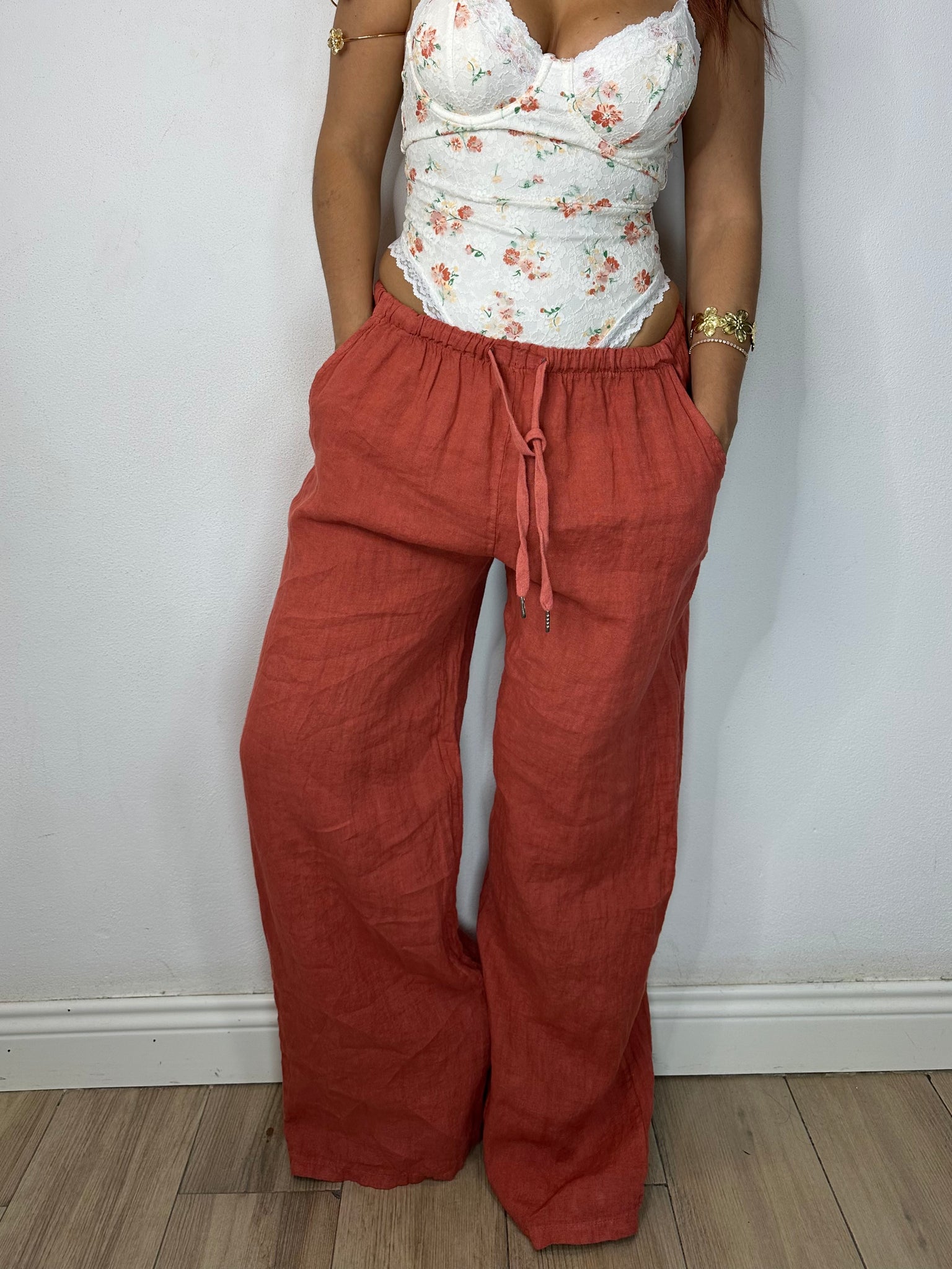PANTALONE 100% LINO