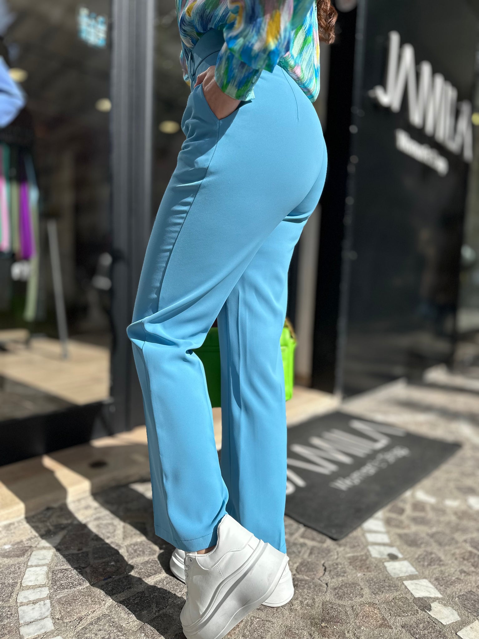 PANTALONE AZZURRO