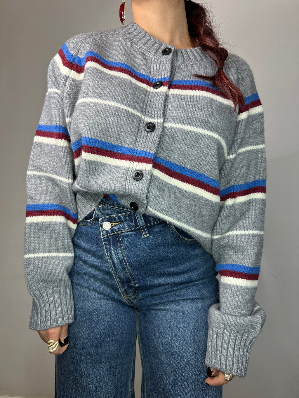 CARDIGAN RIGHE ORIZZONTALI