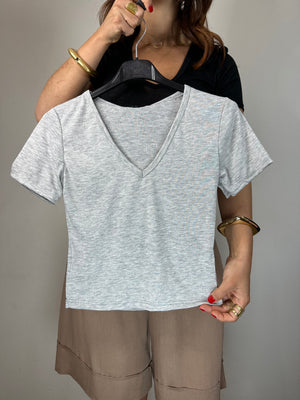 SHIRT CROP SCOLLO A V