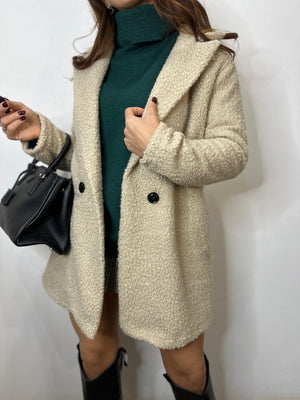 CAPPOTTO TEDDY CREMA