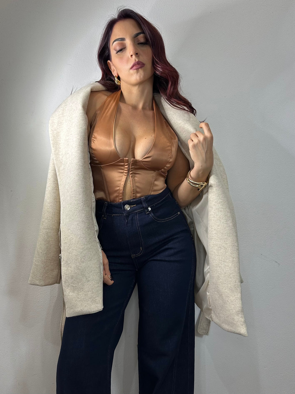 NEW JEANS SCURO CON RISVOLTO