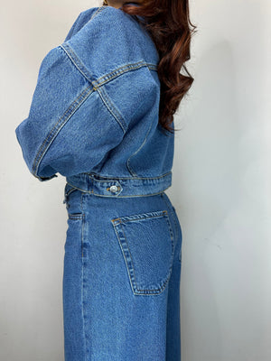 JEANS BALLON CON RISVOLTO IN VITA