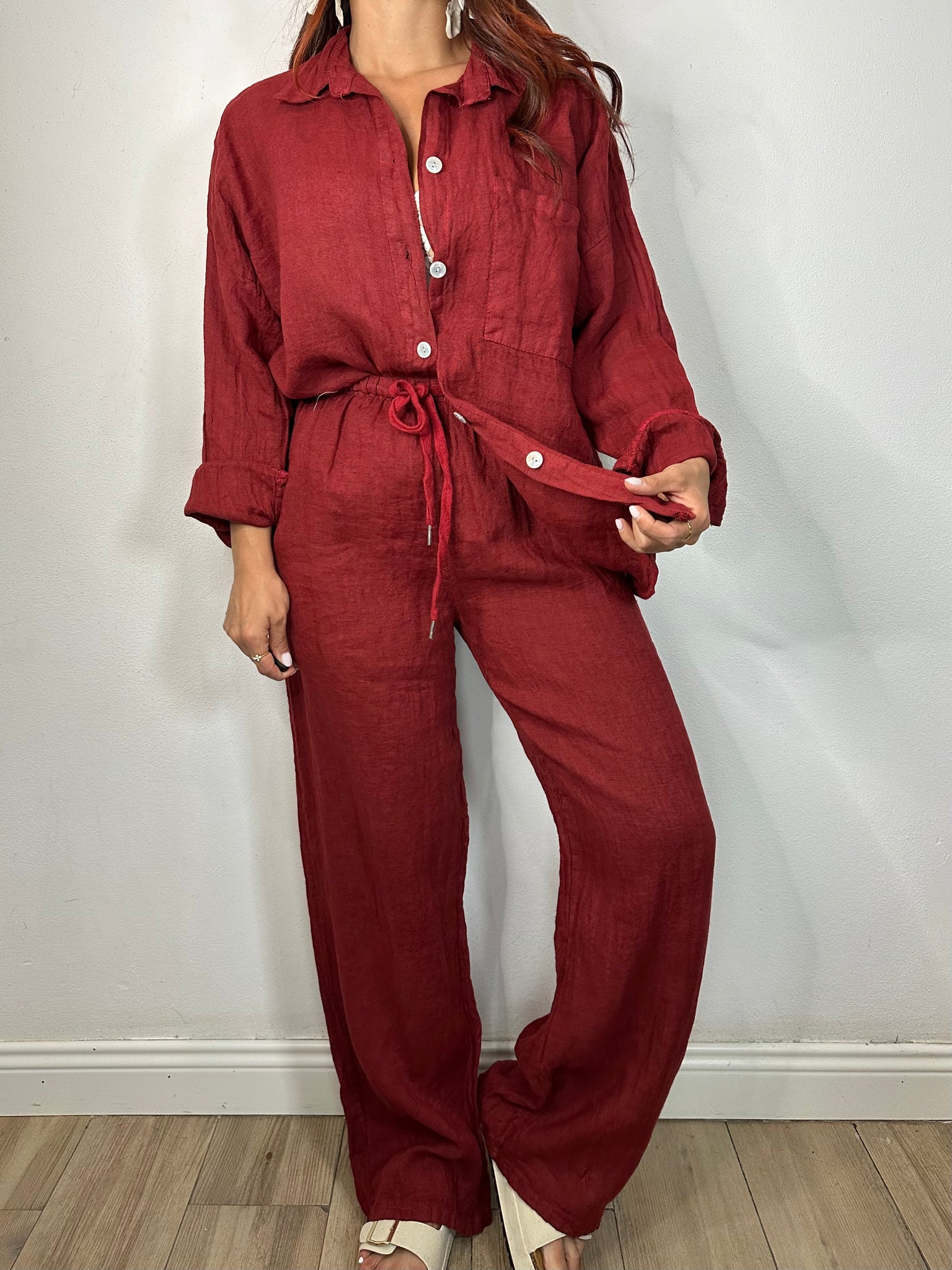 PANTALONE 100% LINO